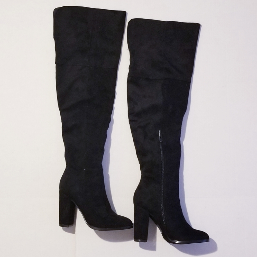 🔥Black Over knee boots NIB